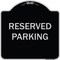 Signmission Designer Series Sign-Reserved Parking, Black & Silver Heavy-Gauge Aluminum, 18" x 18", BS-1818-9900 A-DES-BS-1818-9900 - alternate 1